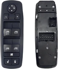 Front Driver Side Power Master Window Switch Compatible with 2009-2012 black 