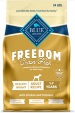 Blue Buffalo Freedom Healthy Weight Adult Chicken  Potatoes Dry Dog Food, 24-lb