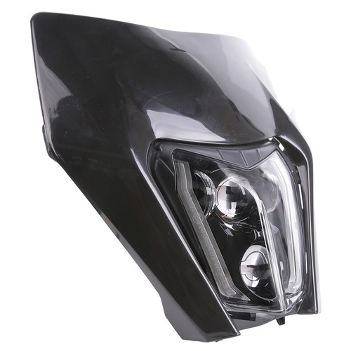 Dirt Bike LED Headlight & Black Fairing For 200 250 300 450 500 XCW EXC-F XCF-W - Picture 3 of 5