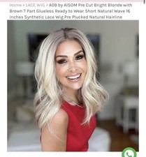 Synthetic Hair Wig Women Medium Wavy Layered Cut, Natural Daily Look