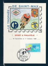 FRd carte sport  vélo cyclisme le trophée de 54 Saint Max  1989