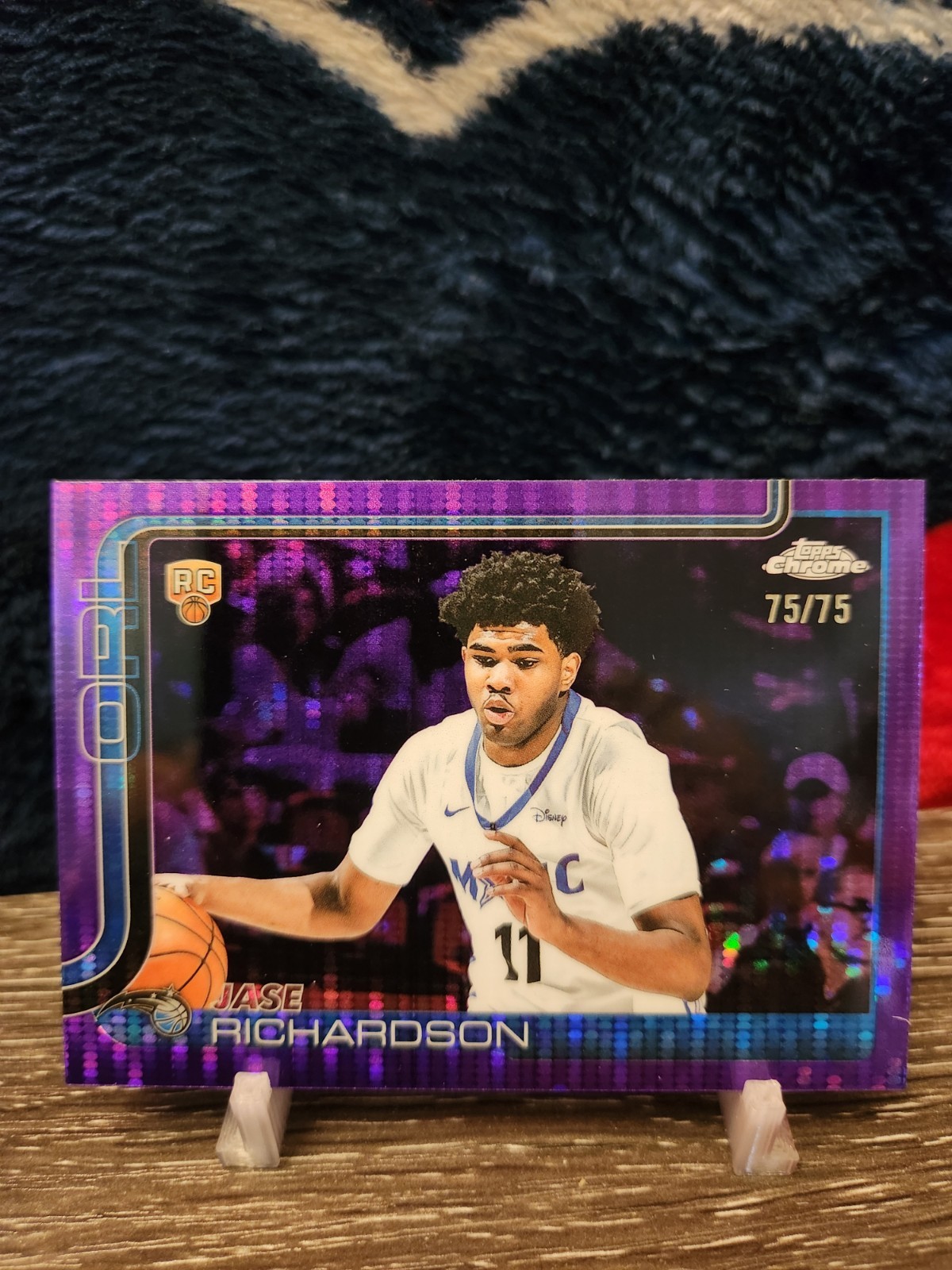 JASE RICHARDSON [RC] | 2025 Topps Chrome Purple Pulsar #275 | 75/75 Magic