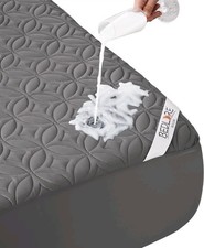 BEDLORE Waterproof Mattress Protector, Queen Size Mattress Pad Noiseless T