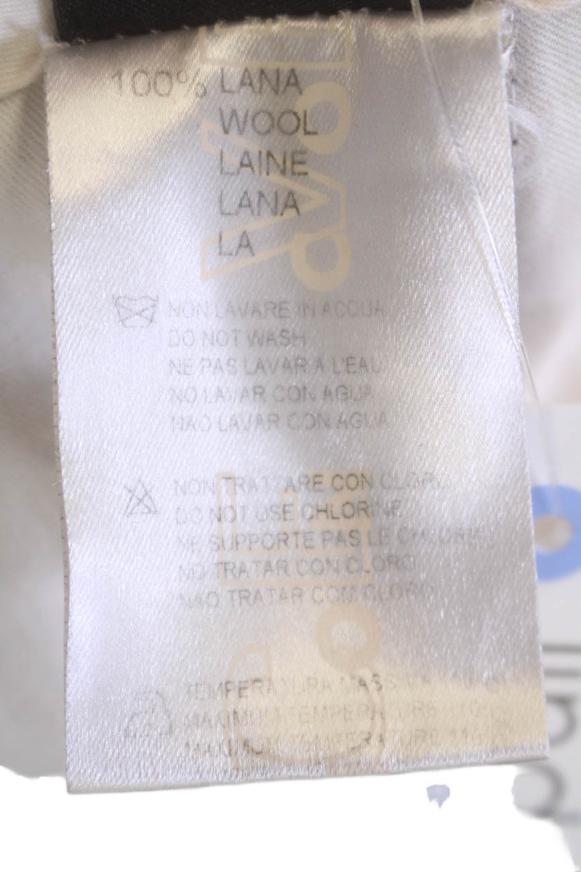 Versace Mens Wool Printed Pleated Straight Leg Dress Pants Dark Gray Size 56 thumbnail 6