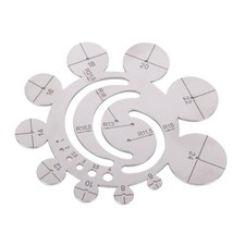 Round Leather Cutting Stainless Steel Template for Quick Accurate Measurements