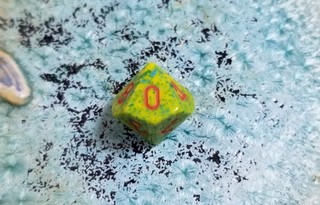 Dadi rari Chessex Speckled Adonis D10 fuori produzione