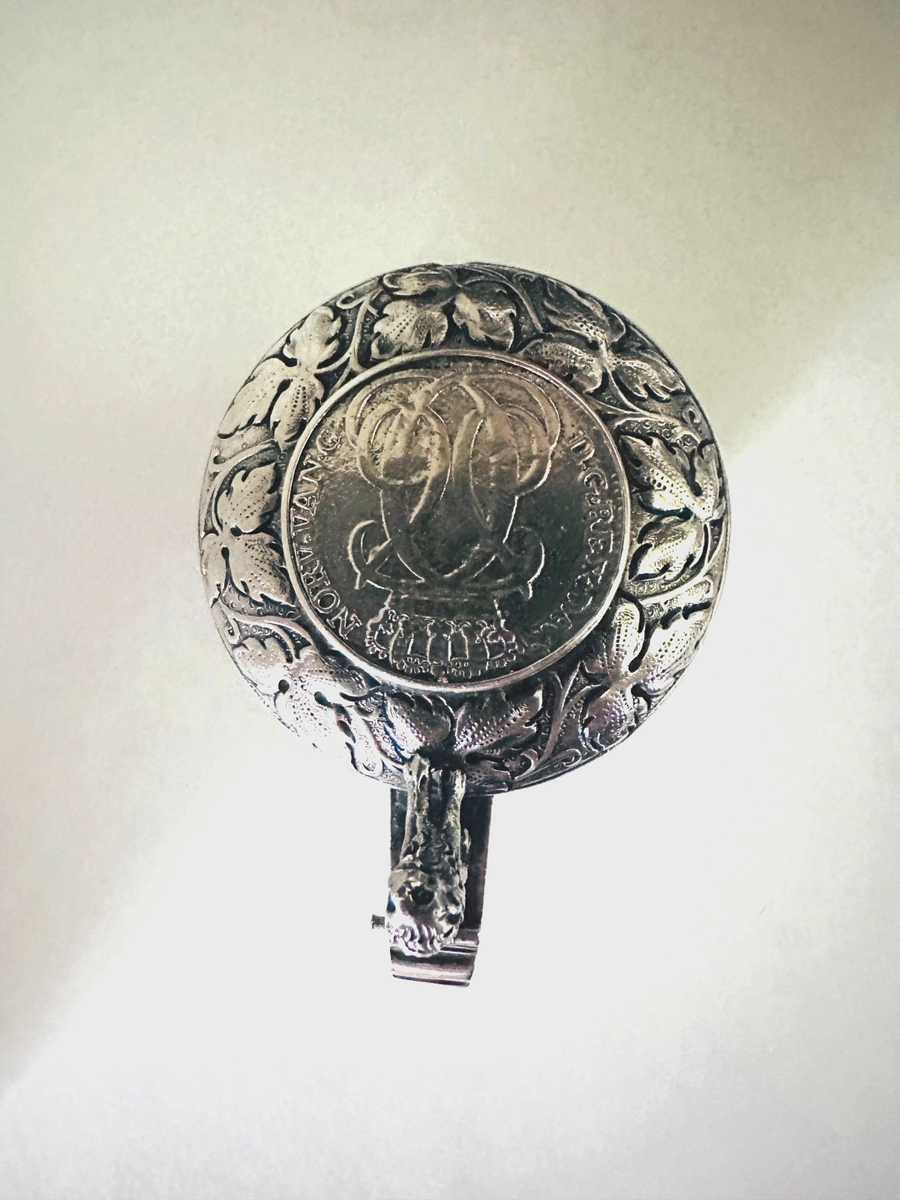 Antique Marius Hammer Bergen circa 1890 Norwegian Silver Mustard