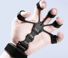 Arm Vein Trainer Men's Grip Five-finger Expander Green Tendon Silicone 6-11 Poun