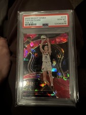 2024 Panini Select WNBA Caitlin Clark Courtside Pink Ice Rookie #218 PSA 10