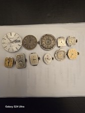 Vintage Pocket Watch Movement for Parts or Repair Lot of 11