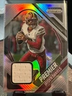 2025 Panini Prizm Football Jayden Daniels Premier Patch Silver Commander PJY-JDA