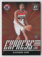 Alexandre Sarr #11 2024-25 Panini Donruss Optic Express Lane Rookie Rc Wizards