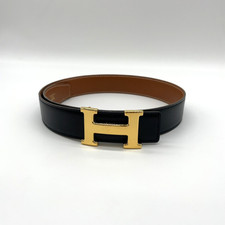 【希少】HERMES ヴィンテージ ベルト OI刻印 ブラック　1970年代 希少】HERMES ヴィンテージ ベルト OI刻印 ブラック 1970年代 小物