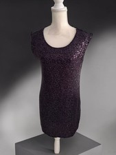 EXPRESS Purple Sequin Mini Dress Size Medium NEW NWT