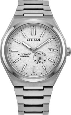 Citizen Super Titanium NJ018080A Unisex Titanium Silver Dial Wristwatch 40.5mm
