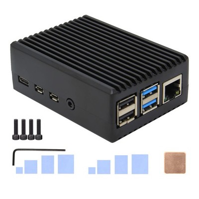 for Raspberry Pi 4 Aluminum Case, Heavy Duty Passive Cooling Metal Case/Housing