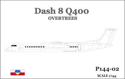 Karaya P144-02 Dash 8 Q400 1/144 plastic kit (OVERTREES) - LIMITED !!