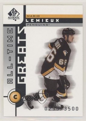 2001-02 SP Authentic All-Time Greats 293/3500 Mario Lemieux #106 HOF 0b67