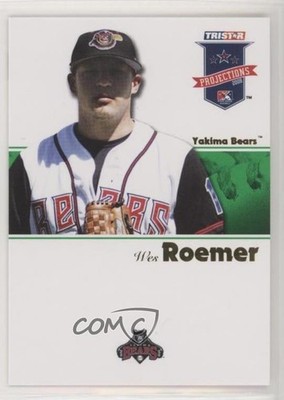 2008 TRISTAR PROjections Green 26/50 Wes Roemer #319 e5r