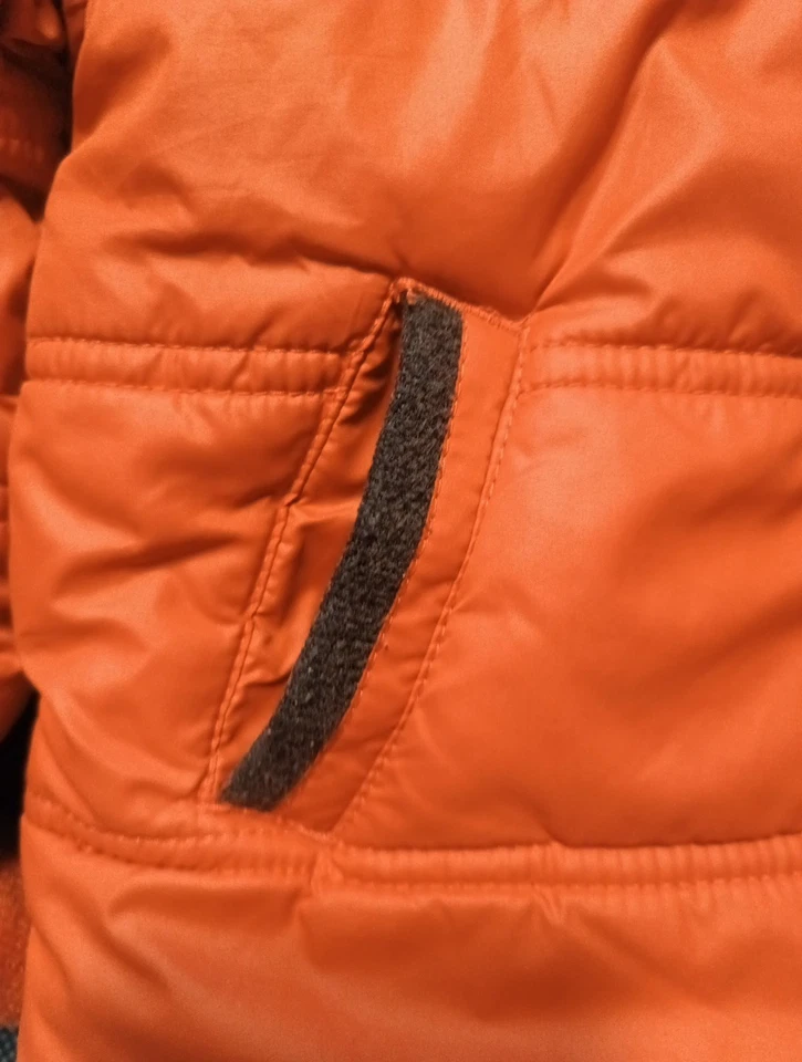 Baby Club Jungen Winterjacke orange Gefüttert Gr. 80 - Bild 4 von 4
