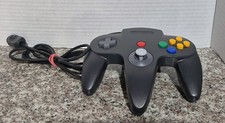 Nintendo 64 N64 Game Controller Black OEM Authentic Tested 
