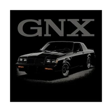 1987 Buick GNX Poster Wall Art Print Muscle Car Decor Garage Gift Black Regal