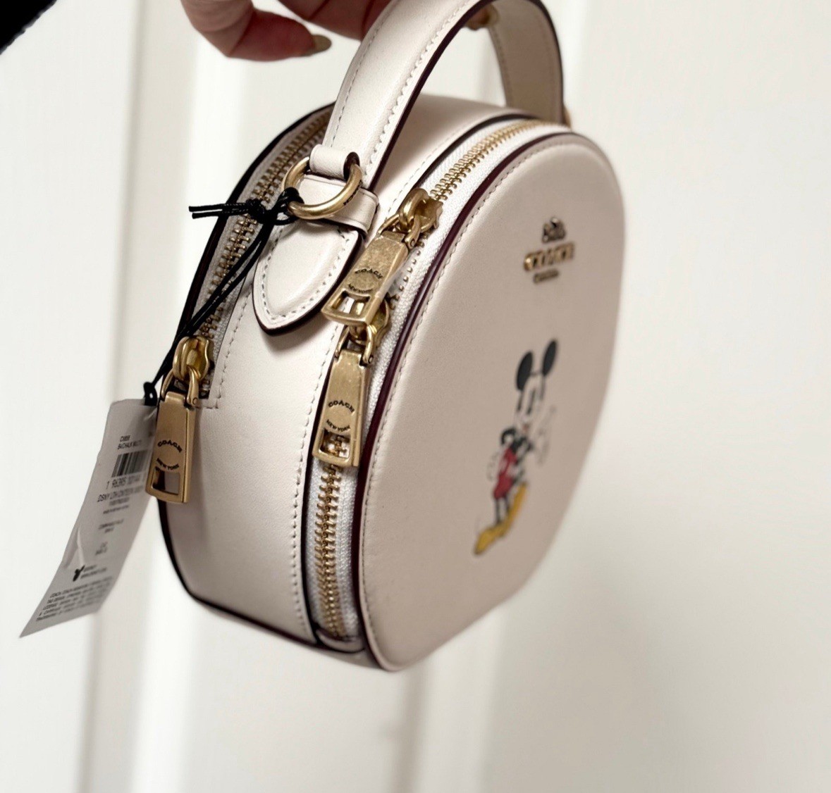 NWT Disney X Coach Canteen Crossbody With Mickey Mouse CM856 Brass