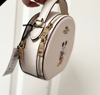 NWT Disney X Coach Canteen Crossbody With Mickey Mouse CM856 Brass