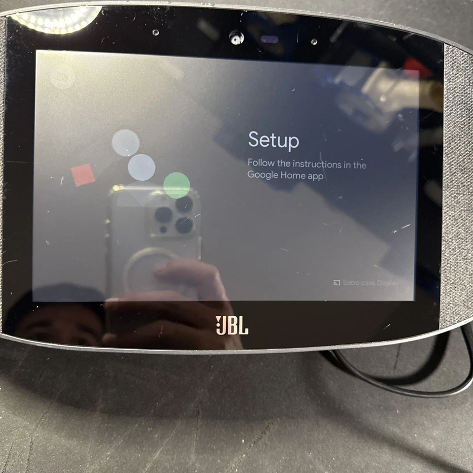 JBL Link View Smart Display Google Assistant Speaker Bluetooth WiFi w Power Cord - Image 2 of 4
