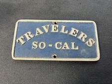 Original Travelers So-cal California Hot Rod Car Club Plaque Rat Rod Scta Trog