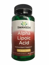 Swanson Dietary Supplements Alpha Lipoic Acid 600 mg Capsule 60ct SEALED 09/26