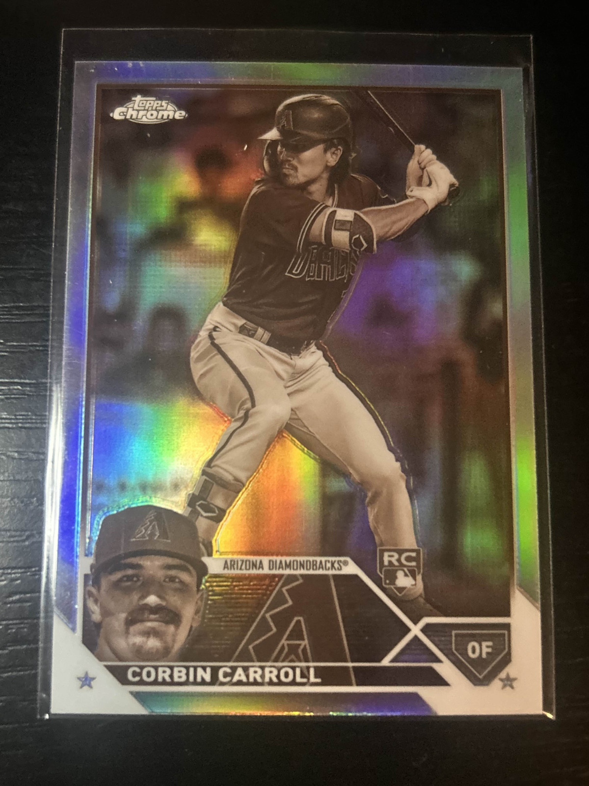 Corbin Carroll 2023 Topps Chrome #95 Sepia Refractor Rookie RC Diamondbacks