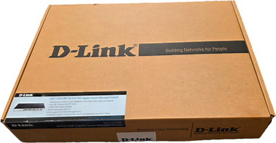 D-Link DGS-1210-28P 24-Port PoE Gigabit Smart Managed Switch New Open Box