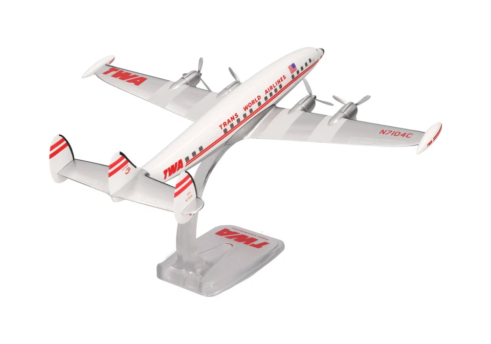 ,HERPA, LOCKHEED L-1049G Super Constellation TWA Trans World Airlines, 1/125,... - Imagen 3 de 4