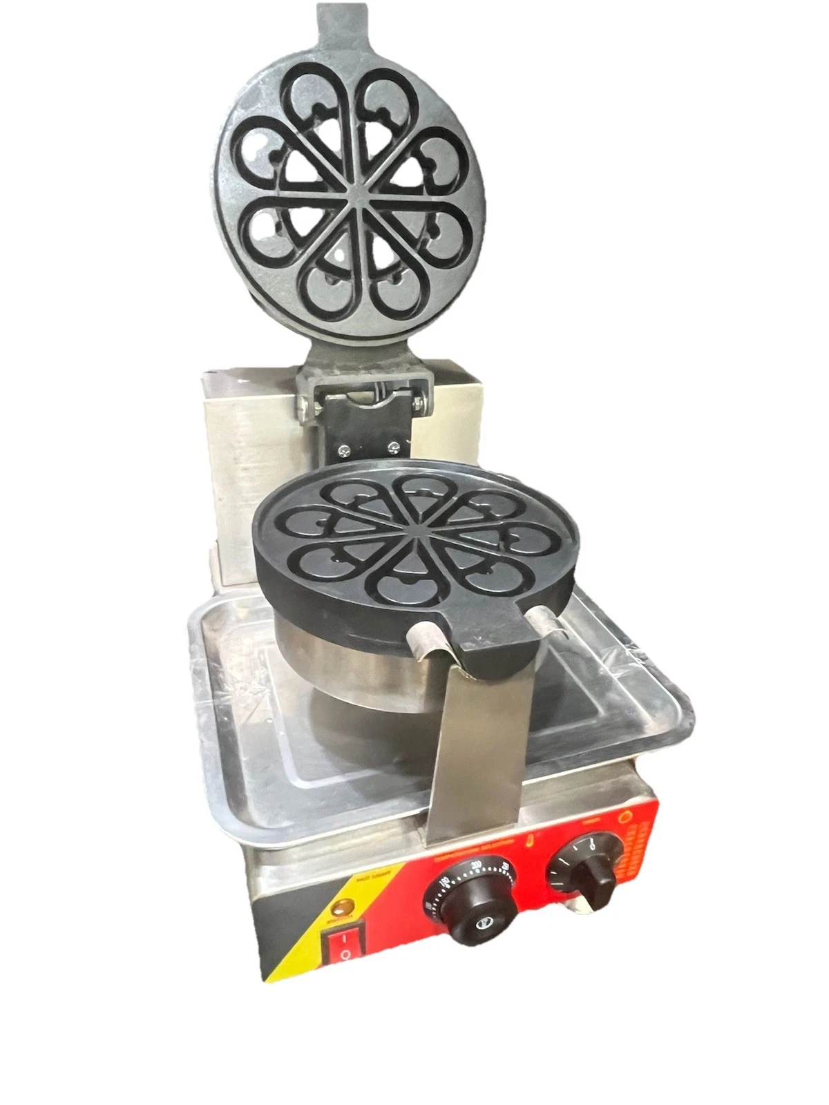 Commercial 110V Flower Waffle Maker Breakfast Pancake Kitchenware Nonstick