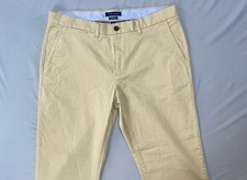 Tommy Hilfiger Custom Fit Flat Front Stretch Cotton Chino Pants. Men's 36X30 NWT