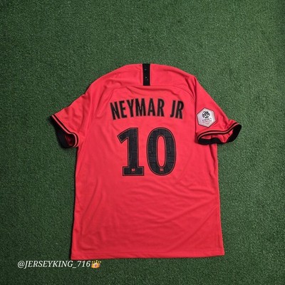 Jordan X PSG Neymar Jr #10 2019/2020 Away Jersey Ligue 1 Patch