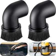 2 Pack 2 1 2'' Wet Dry Vacuum Dust Brush Attachment Compatible with Shop Vac