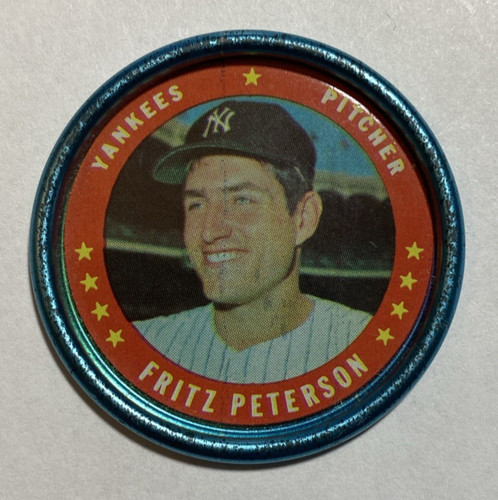Fritz Peterson #138 1971 Topps Coins card