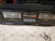 Studio Standard By Fisher CR-W34H Stereo Double Cassette Deck Player In Black