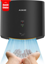 Compact Hand Dryer 220V 1400W Efficient Air Wiper Design Black with AU Plug