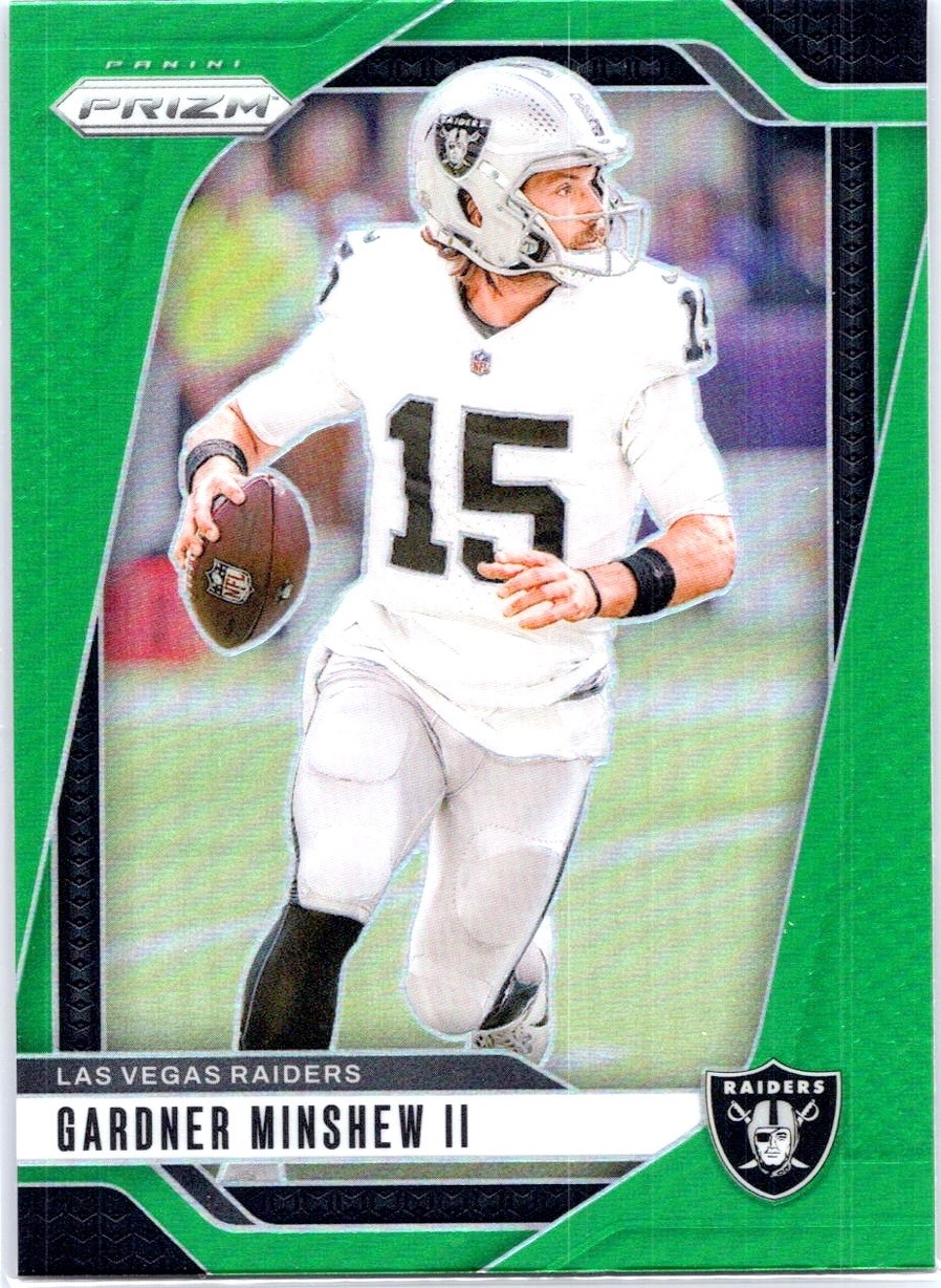 2024 Panini Prizm #148 Gardner Minshew II Green Prizm