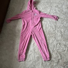 PERCY PIG GIRLS FLEECE ALL IN ONE  M & S AGE 10-11YEARS HOODED