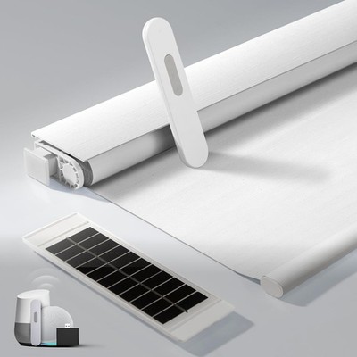 Motorized Blinds No Drill Automatic Blinds for Windows Cordless Roller Shades
