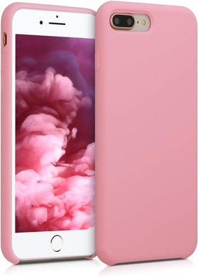 iPhone 7 / 8 PLUS + Baby Pink Bumper Stoßfest Silikon Schutzhülle Handy Case