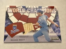 2002 Stadium Club George Brett World Champion Relics #WC-GB ROYALS