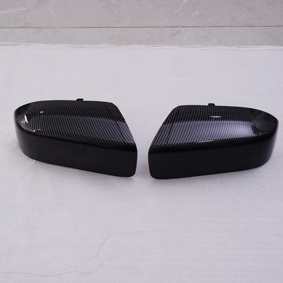 Left+Right Side For 05-07 Honda Accord Carbon Fiber Door Wing Mirror Cover Cap