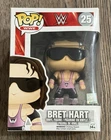 Funko Pop! WWE Wrestling - Bret Hitman Hart #25 Vaulted w/ Protector Box Flaws