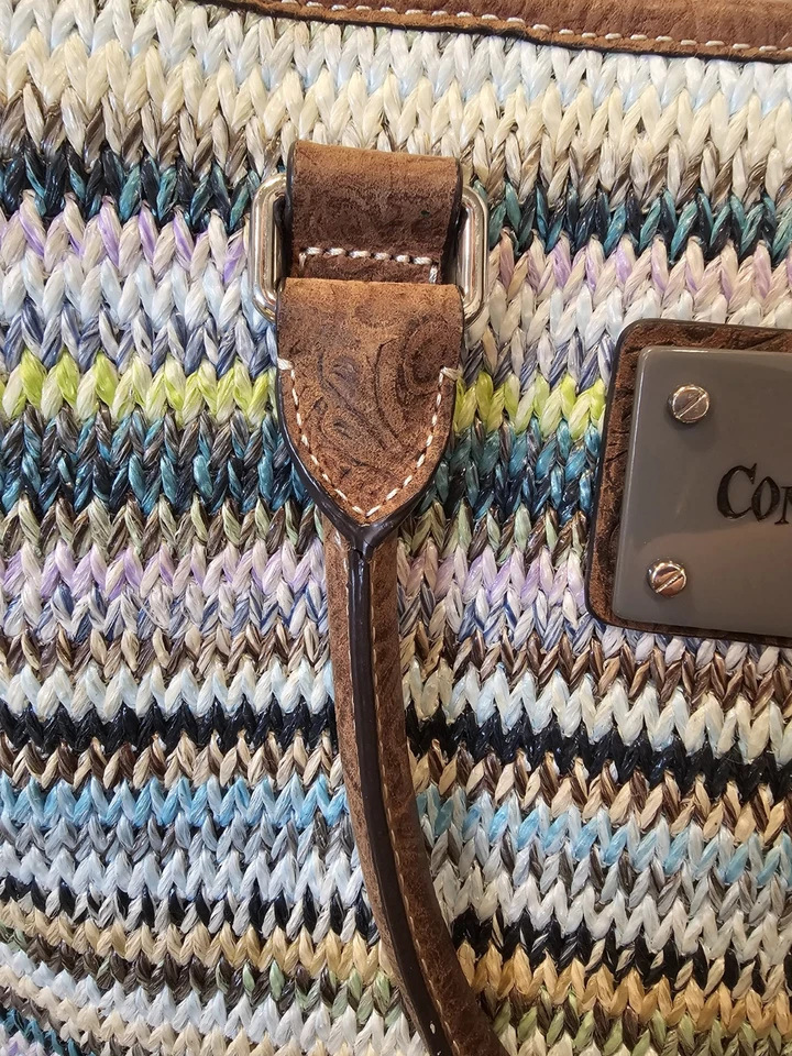 Consuela Shoulder/Tote Bag Spring Multi Color Fun Lg 3 Compartment  - Image 4 of 4