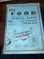 1953 Ford Passenger Car Chassis Parts Accessories Catalog 1949-53 Original Oem